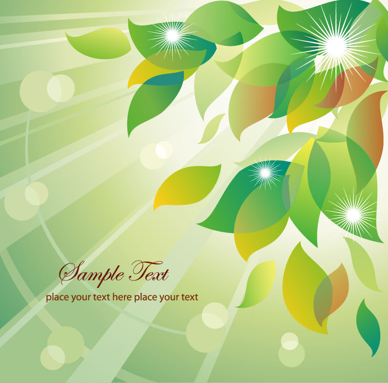 free vector Abstract Summer Floral Vector Illustration